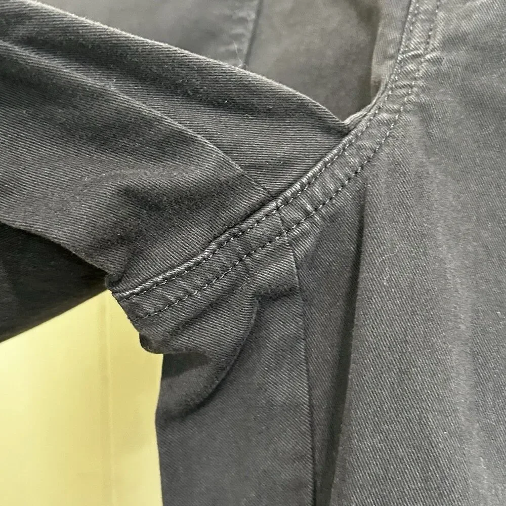 Banana Republic Women Barrel Pant Size 10 Dark Gray High Rise Tapered Pants - Picture 7 of 14